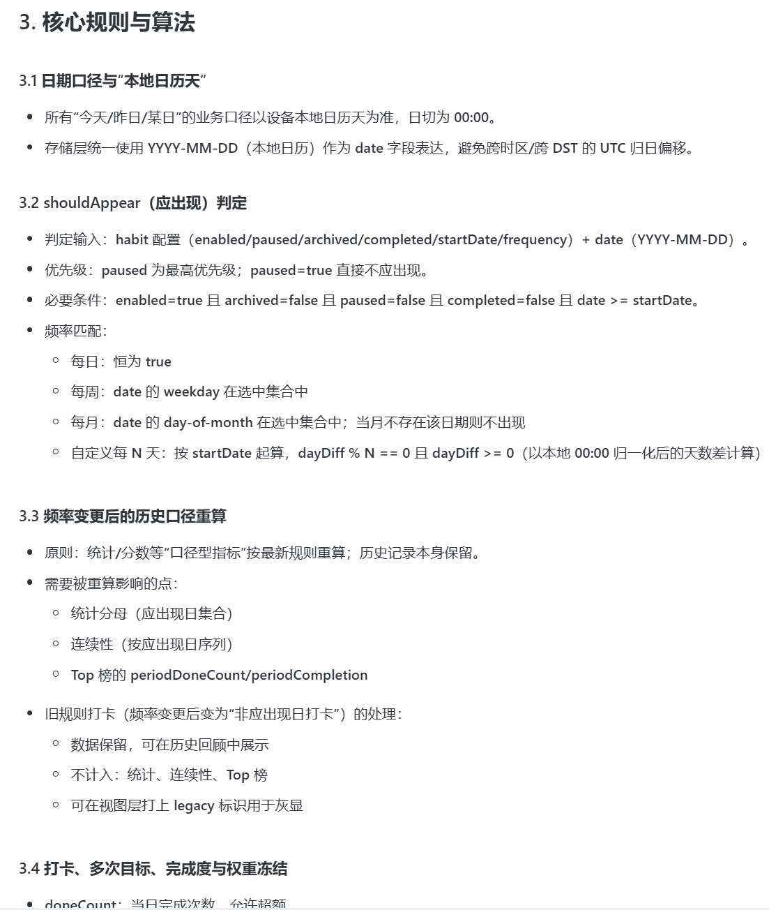 核心算法图1 - shouldAppear判定与频率变更